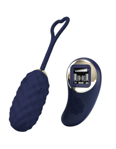 PRETTY LOVE – VIVIAN BLUE vibruojantis kiaušinis su nuotolinio valdymo pulteliu