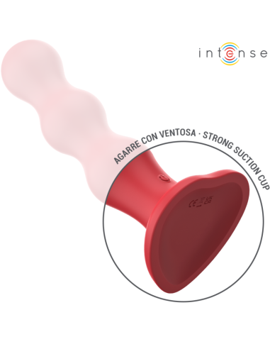 INTENSE - CODY VIBRATORIUS SU SIURTUKU IR RAUDONU NUOTOLINIO VALDYMO PULTELIU