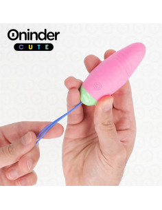 ONINDER CUTE - MEILĖS MALONUMUI VIBRUOJAMAS KIAUŠINIS 360° SILIKONINIS - NEMOKAMA PASAULINĖ PROGRAMĖLĖ