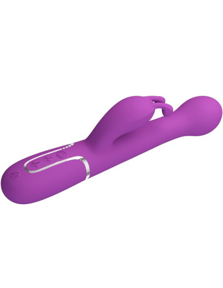 PRETTY LOVE - DEJON 3 IN 1 MULTIFUNCTION RABBIT VIBRATOR PURPLE