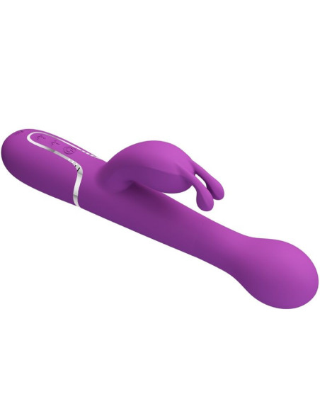 PRETTY LOVE - DEJON 3 IN 1 DAUGIAFUNKCINIS SU KLITORIAUS MASAŽUOKLIU VIOLETINIS