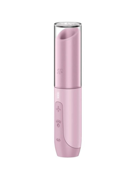 SATISFYER – ROŽINIS SLAPTO BUČINIO BANGOS KLITORIO STIMULIATORIUS