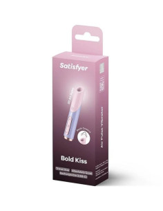 SATISFYER - BOLD KISS WAVE KLITORIO STIMULIATORIUS ROŽINIS - VIOLETINĖ 2
