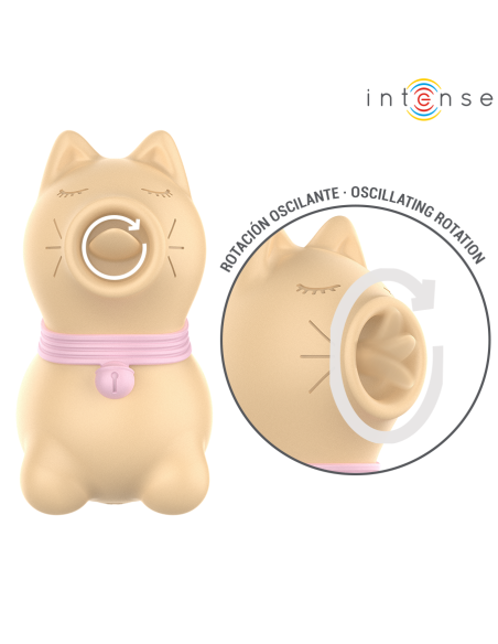 INTENSE - TOULOUSE STIMULATOR WITH 360º ROTATING TONGUE YELLOW