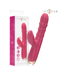INTENSE - CHLOE DAUGIAFUNKCIS VIBRATORIAUS 3 IN 1 RAUDONAS