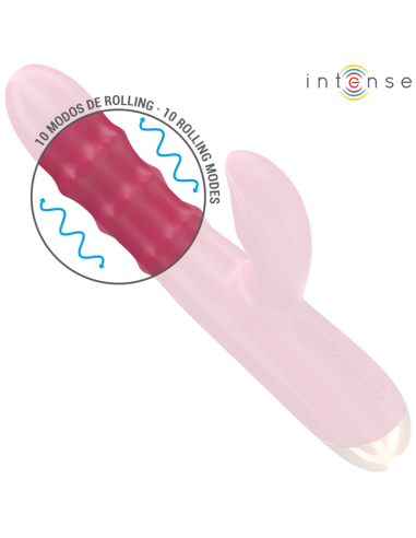INTENSE - CHLOE DAUGIAFUNKCIS VIBRATORIAUS 3 IN 1 RAUDONAS