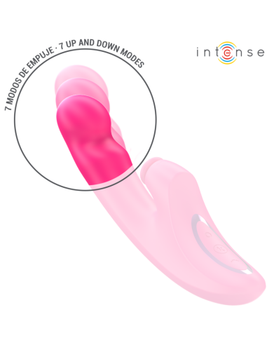 INTENSE - EMI VIBRATOR 13,5 CM DAUGIAFUNKCIS 3 IN 1 10 VIBRACIJŲ ROŽINIS