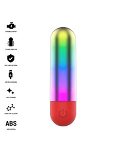 INTENSE - DEBBIE RAINBOW CLITORIS VIBRATING BULLET 2