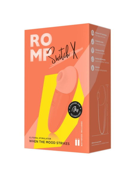 ROMP - SWITCH X CLITORAL STIMULATOR 6 LEVELS ORANGE