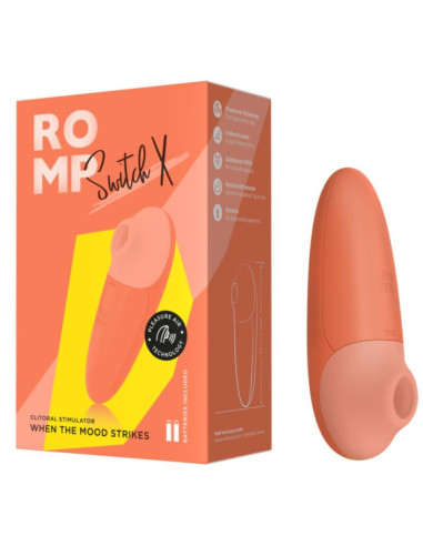 ROMP - SWITCH X CLITORAL STIMULATOR 6 LEVELS ORANGE
