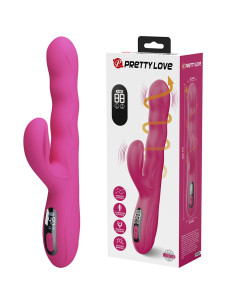 PRETTY LOVE - WINTERS MULTIFUNCTION RABBIT VIBRATOR WITH LED DISPLAY PINK 2