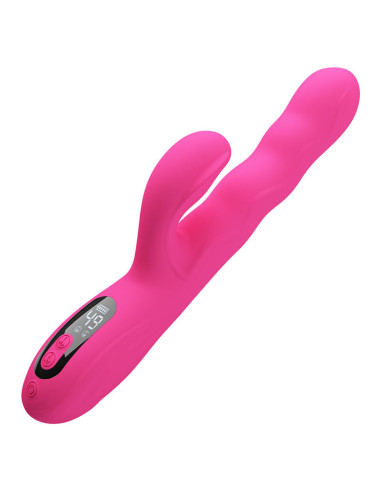 PRETTY LOVE - WINTERS MULTIFUNCTION RABBIT VIBRATOR WITH LED DISPLAY PINK