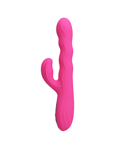 PRETTY LOVE - WINTERS MULTIFUNCTION RABBIT VIBRATOR WITH LED DISPLAY PINK