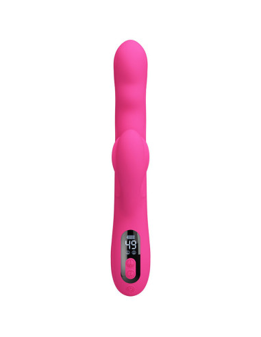 PRETTY LOVE - WINTERS MULTIFUNCTION RABBIT VIBRATOR WITH LED DISPLAY PINK