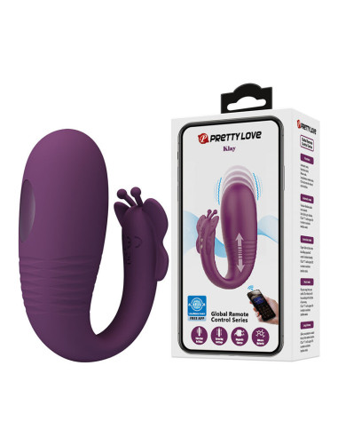 PRETTY LOVE - KLAY THRUSTING EGG VIBRATOR APP CONTROL PURPLE
