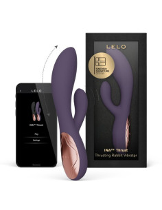 LELO - INA THRUST RABBIT THRUSTING VIBRATOR PURPLE