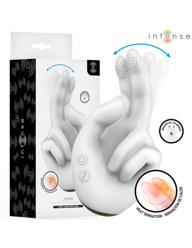 INTENSE - JIMMY HAND-SHAPED MULTIFUNCTION STIMULATOR WITH VIBRATION AND HEAT