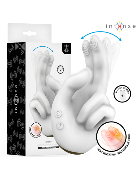 INTENSE - JIMMY HAND-SHAPED MULTIFUNCTION STIMULATOR WITH VIBRATION AND HEAT