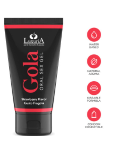 INTIMATELINE LUXURIA - BRAŠKIŲ SKONIO ORALINIS SEKSINIS GELIS 50 ML