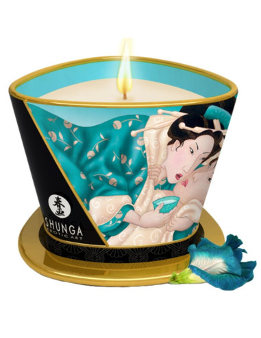 SHUNGA - SALOS ŽIEDŲ MASAŽINĖ ŽVAKĖ 170 ML
