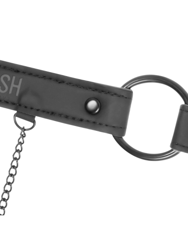 FETISH SUBMISSIVE - GAG RING WITH NIPPLE CLAMPS
