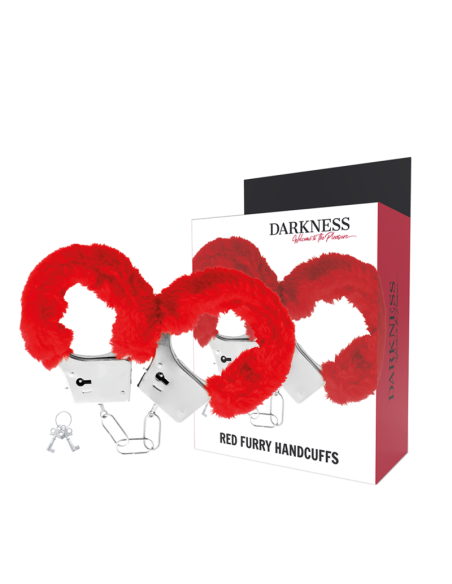 DARKNESS – raudoni metaliniai antrankiai
