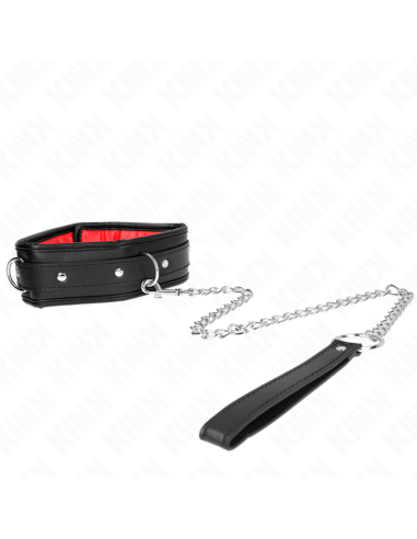 KINK - NECKLACE WITH SPONGE IMITATION LEATHER STRAP MODEL 3 ADJUSTABLE 37-54 CM X 3 CM