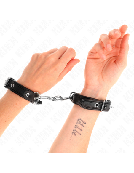 KINK - MINI JUODOS REGULIUOJAMOS APYRANKĖS SU KNIEDĖMIS 16-22 CM X 2 CM