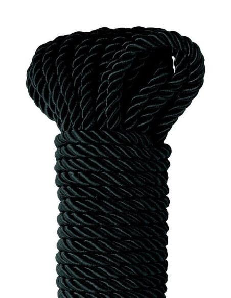 FETISH FANTASY SERIES - BLACK DELUXE SILK ROPE 9.75 M