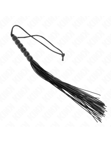 KINK - MINI SILIKONINIS PLATAS SU 6 JUODŲJŲ KAROLIUKŲ 26 CM