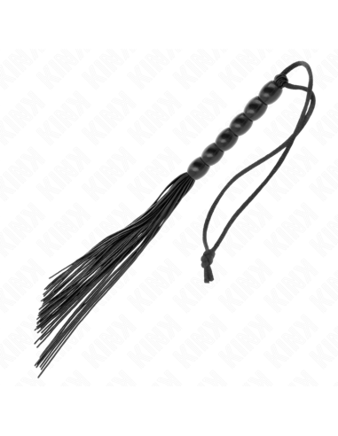 KINK - MINI SILIKONINIS PLATAS SU 6 JUODŲJŲ KAROLIUKŲ 26 CM