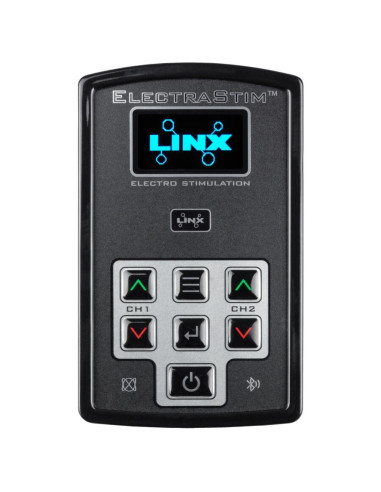 ELECTRASTIM - LINX DVIEJŲ KANALŲ ELEKTROSTIMULIATORIUS SU PROGRAMĖLE IR NUOTOLINIO VALDYMO PULTU