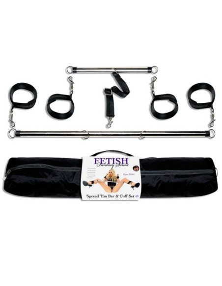 FETISH FANTASY SERIES - SERIES SPREAD EM BAR AND CUFF SET
