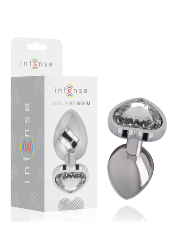 INTENSE - ALIUMINIO METALINIS ANALINIS KAIŠTUKAS, BALTA ŠIRDELĖ, M DYDIS