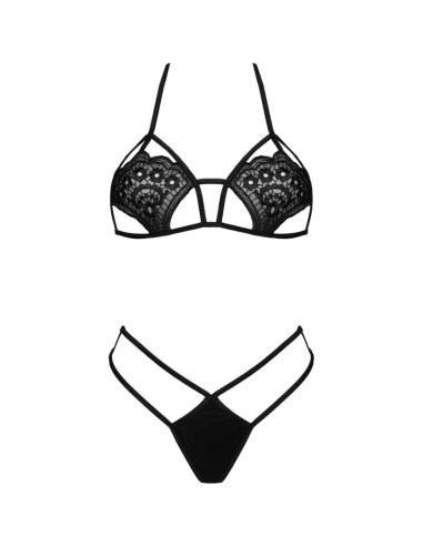 LIVCO CORSETTI FASHION - JIMENA LC 20216 BRA THONG BLACK ONE SIZE