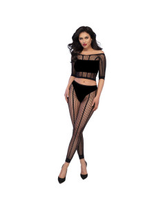 CHILIROSE - CR 4647 TOP and LEGGINS BLACK S-M