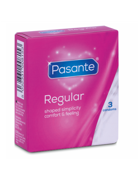 PASANTE - PREzervatyvai REGULIARUS RANGA 3 Vnt