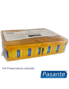 PASANTE - PREzervatyvai NATURELLE MAIŠELĖ 144 Vnt