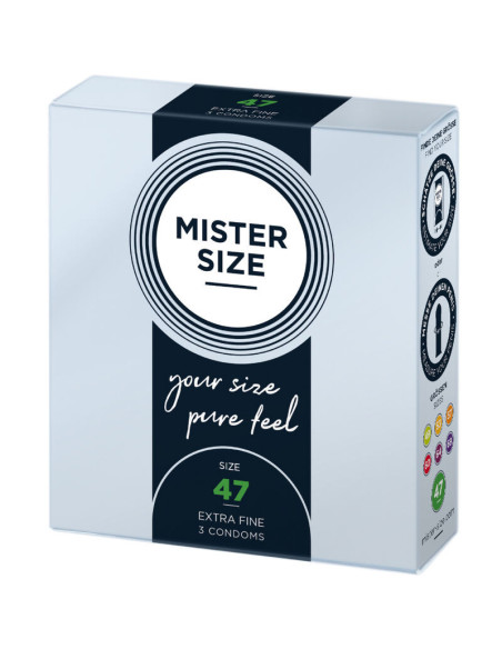 MISTER SIZE - CONDOMS SIZE XS 47 MM (3 UNITS)