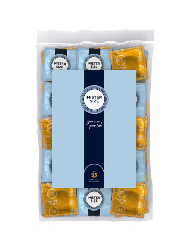 MISTER SIZE - PREZERVATYVŲ DYDIS M 53 MM (100 VIENETŲ)