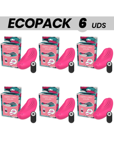 ECOPACK 6 VIENETAI - HAPPY LOKY VIBRUOJAMOS KELNĖS SU NUOTOLINIO VALDYMO VALDYMU