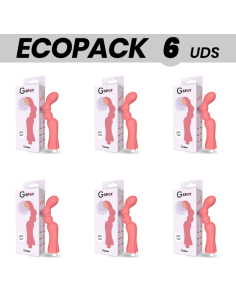 ECOPACK 6 UNITS - G-SPOT GOHAN VIBRATOR LIGHT RED