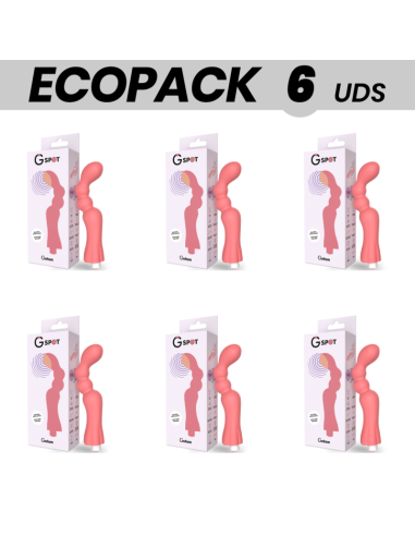 ECOPACK 6 UNITS - G-SPOT GOHAN VIBRATOR LIGHT RED