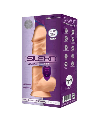 SILEXD - MODEL 1 REALISTIC PENIS VIBRATOR SILICONE PREMIUM SILEXPAN REMOTE CONTROL 21.8 CM