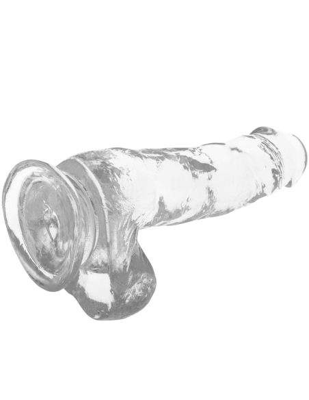 X RAY - HARNESS CLEAR COCK WITH BALLS 18.5 CM -O- 3.8 CM
