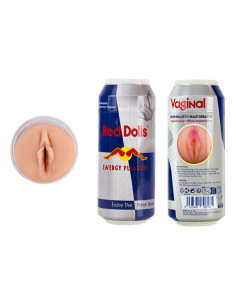 ALIVE - RED DOLL MALE MASTURBATOR VAGINA ENERGETIC DRINK CAN