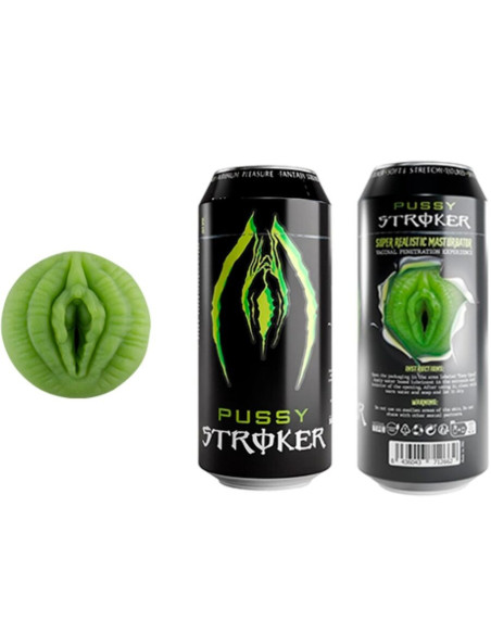 ALIVE - PUSSY STROKER MALE MASTURBATOR VAGINA ENERGETIC DRINK CAN