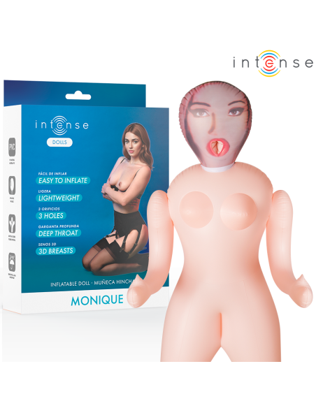 INTENSE DOLLS - MONIQUE INFLATABLE DOLL WITH THREE ORIFICES
