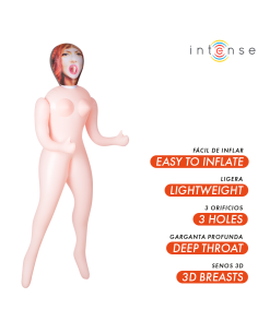 INTENSE DOLLS - SCARLETT INFLATABLE DOLL WITH THREE ORIFICES 2