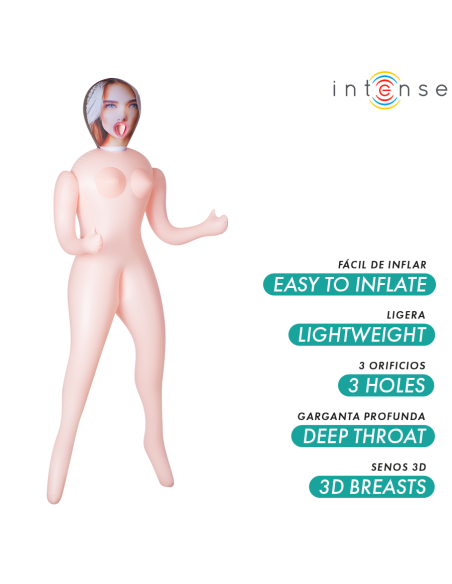 INTENSE DOLLS - NICOLE INFLATABLE DOLL WITH THREE ORIFICES